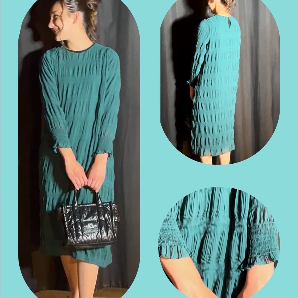 ‼️Sold‼️ Teal Bubble Dress